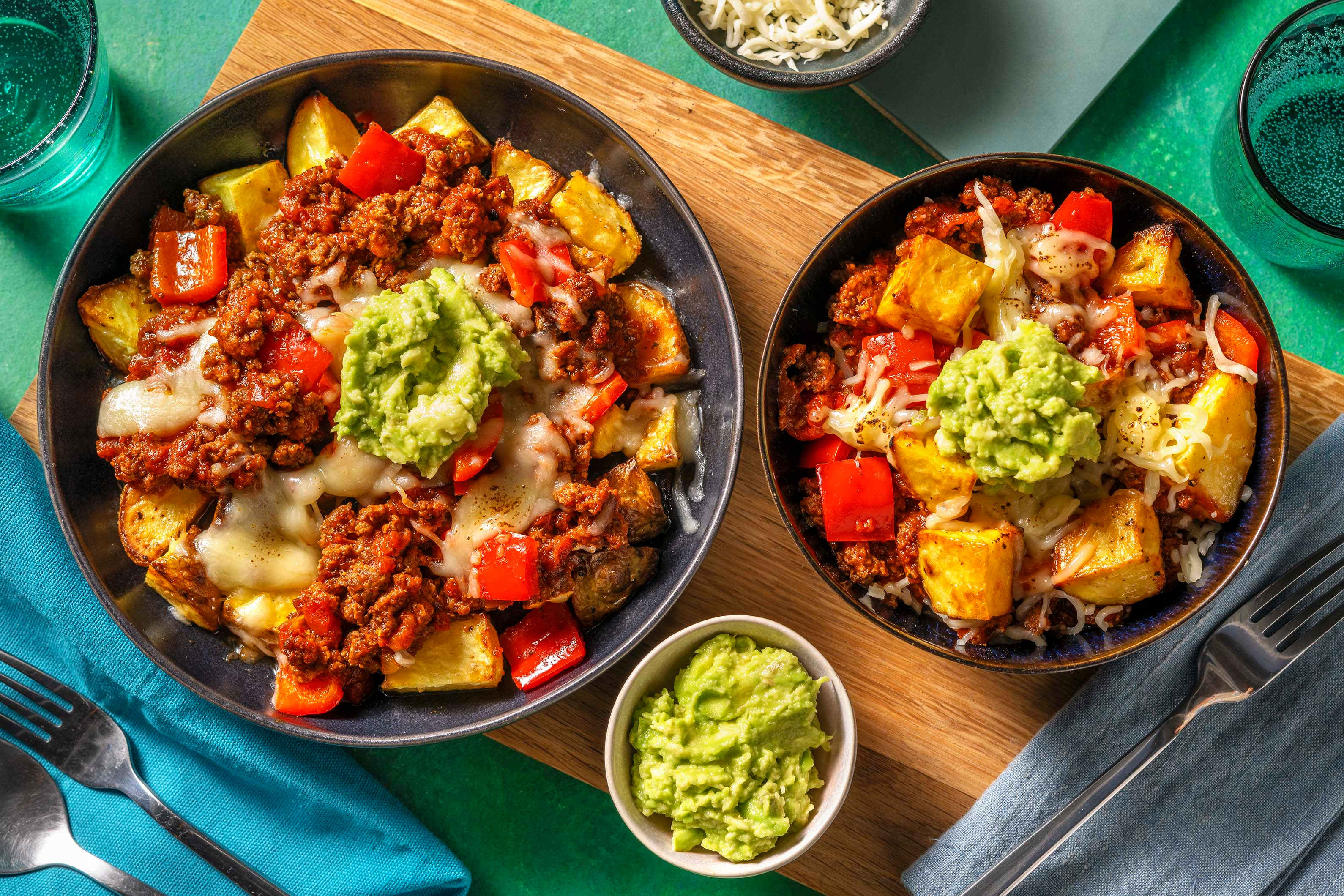 Cheesy Mexican Style Beef Hash